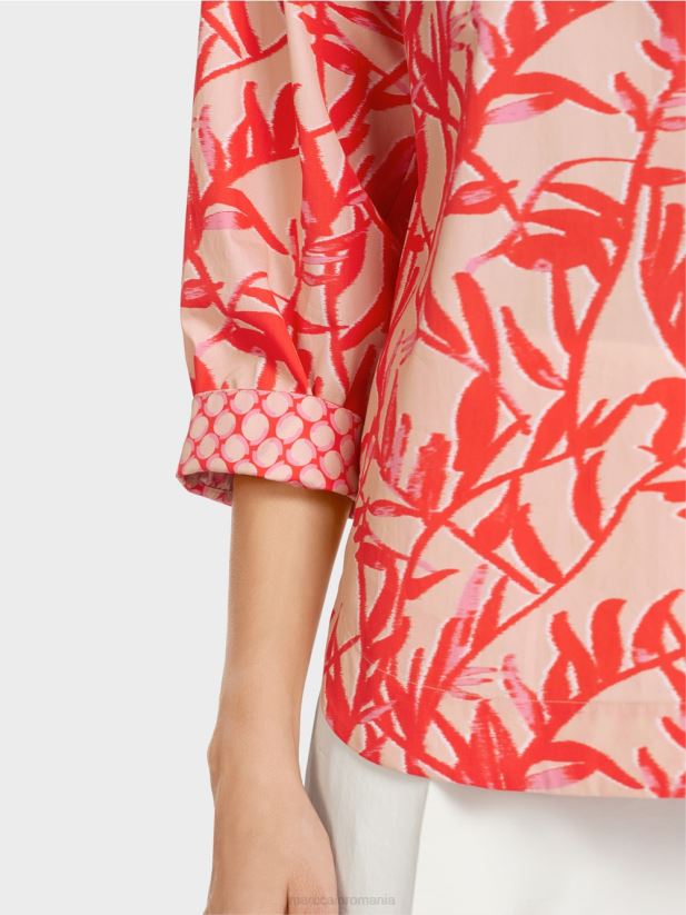 bluză de vară Marc Cain bronz strălucitor îmbrăcăminte 4826HH968