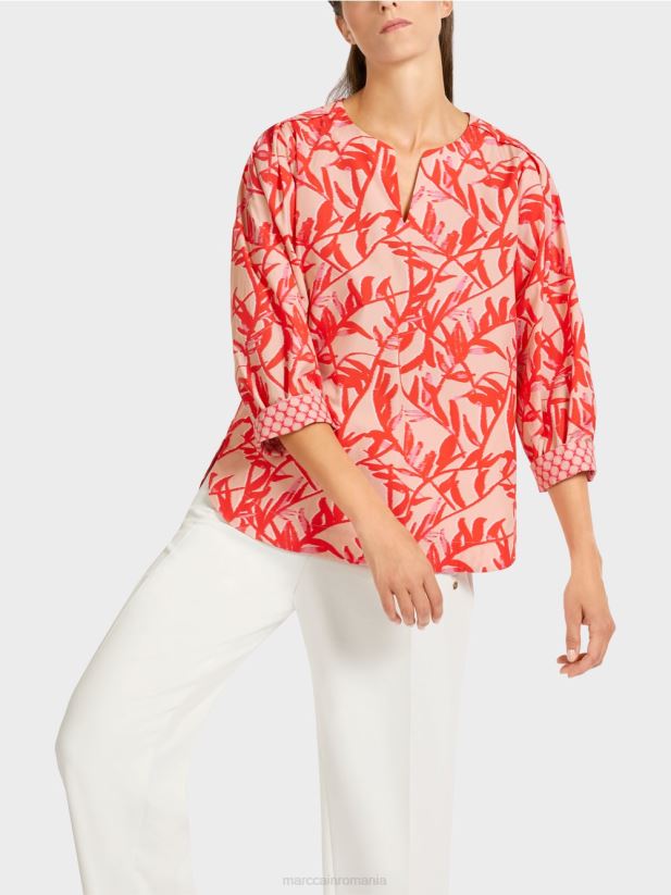 bluză de vară Marc Cain bronz strălucitor îmbrăcăminte 4826HH968