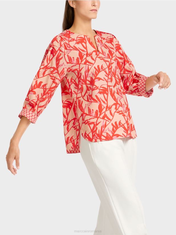 bluză de vară Marc Cain bronz strălucitor îmbrăcăminte 4826HH968