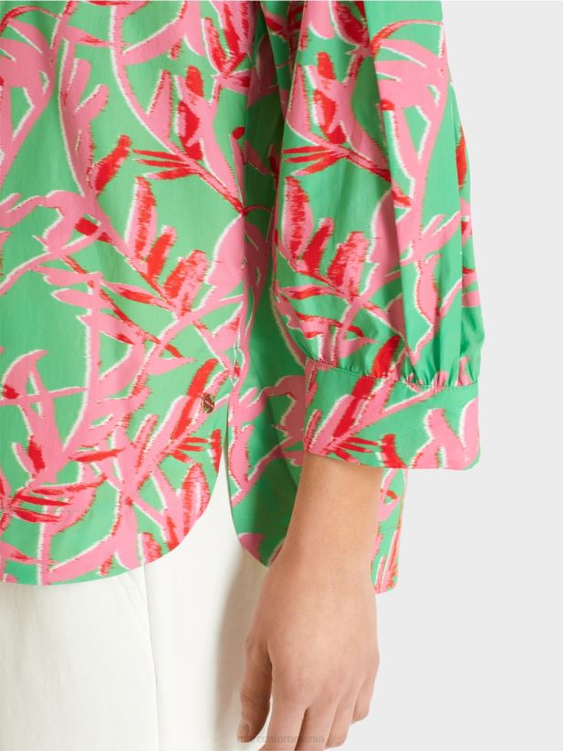 bluză de vară Marc Cain jad strălucitor îmbrăcăminte 4826HH969