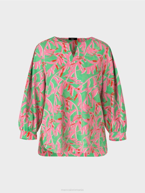 bluză de vară Marc Cain jad strălucitor îmbrăcăminte 4826HH969