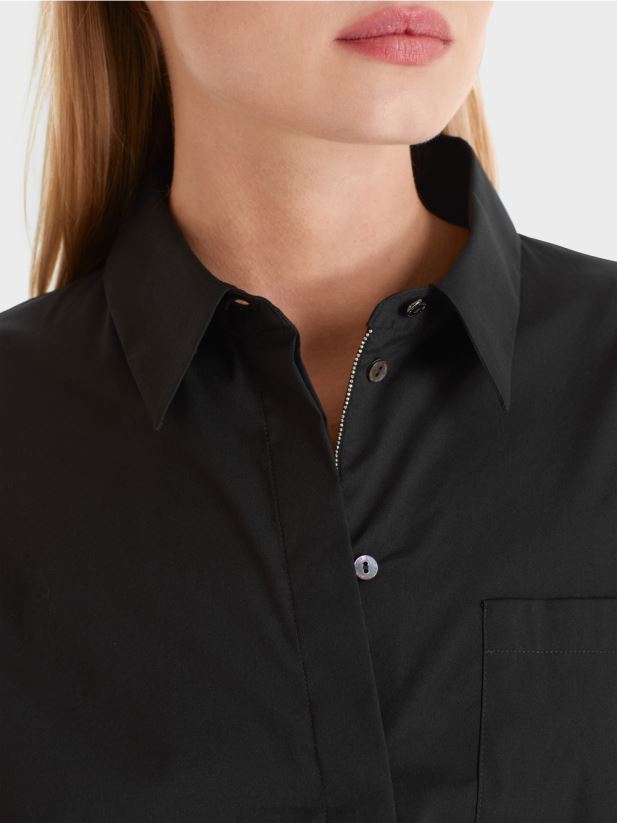 bluză din bumbac elastic Marc Cain negru îmbrăcăminte 4826HH893