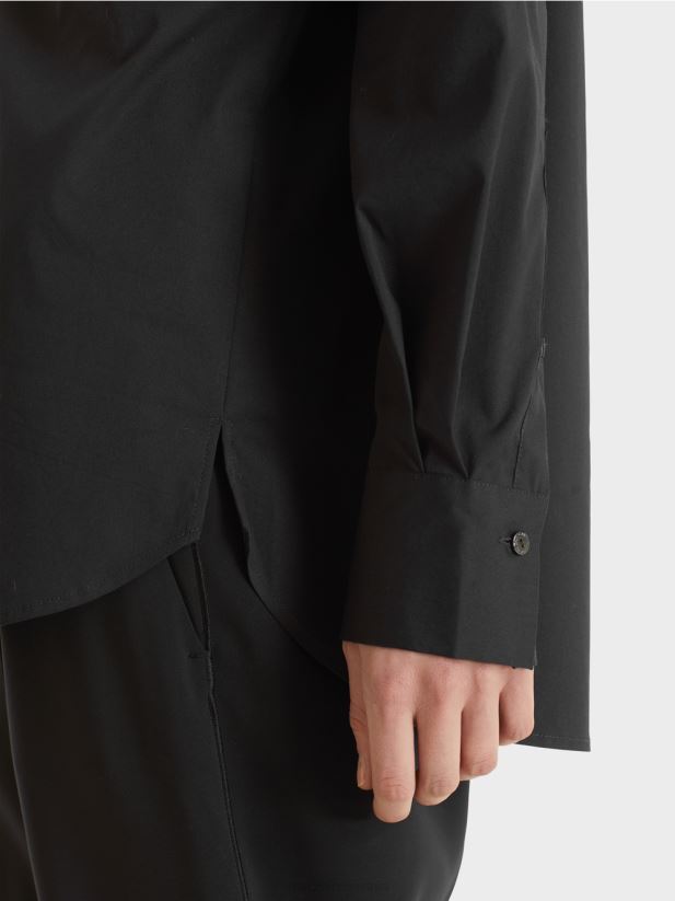 bluză din bumbac elastic Marc Cain negru îmbrăcăminte 4826HH893