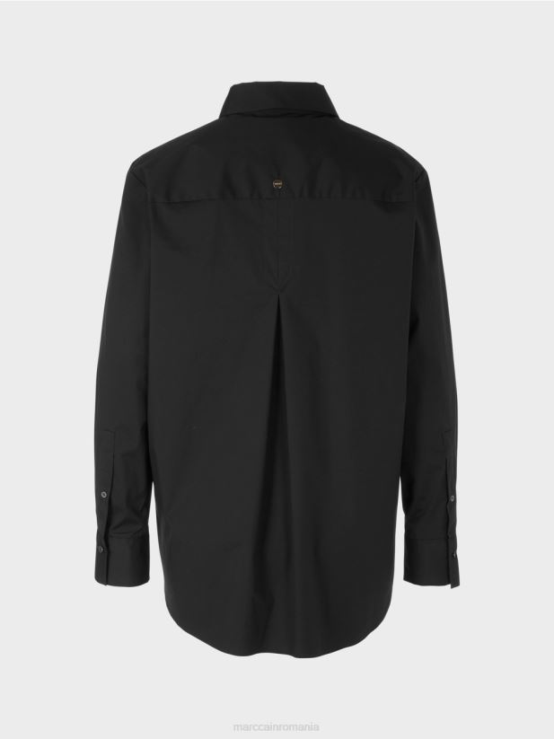 bluză din bumbac elastic Marc Cain negru îmbrăcăminte 4826HH893