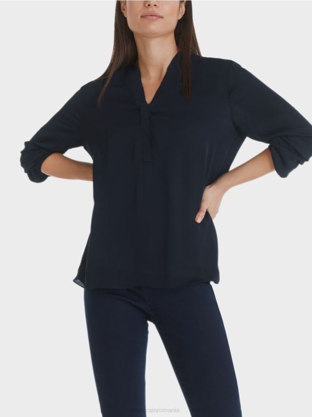 bluză largă Marc Cain albastru miezul nopții îmbrăcăminte 4826HH1029