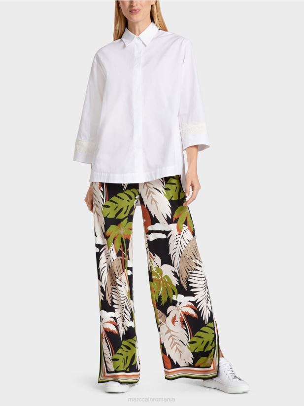 bluză în formă de a Marc Cain alb îmbrăcăminte 4826HH952