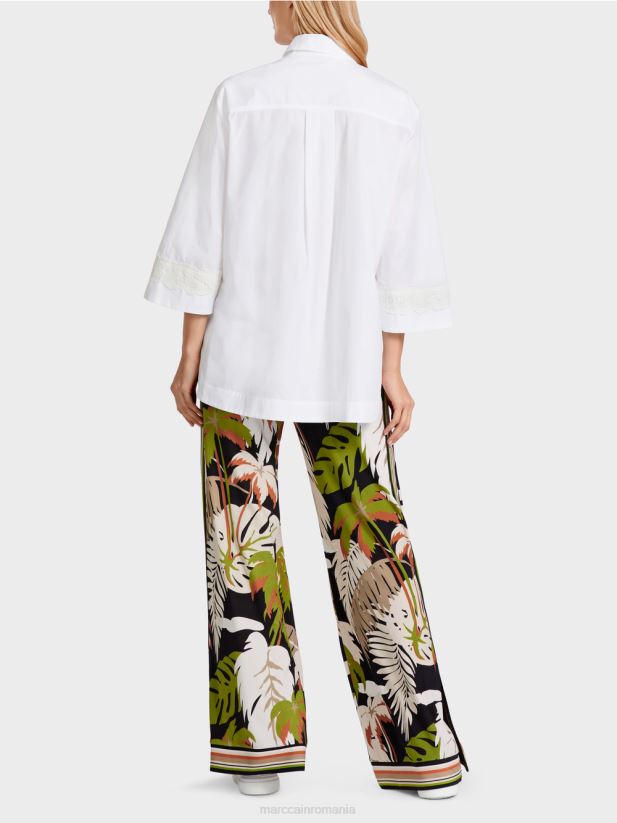 bluză în formă de a Marc Cain alb îmbrăcăminte 4826HH952