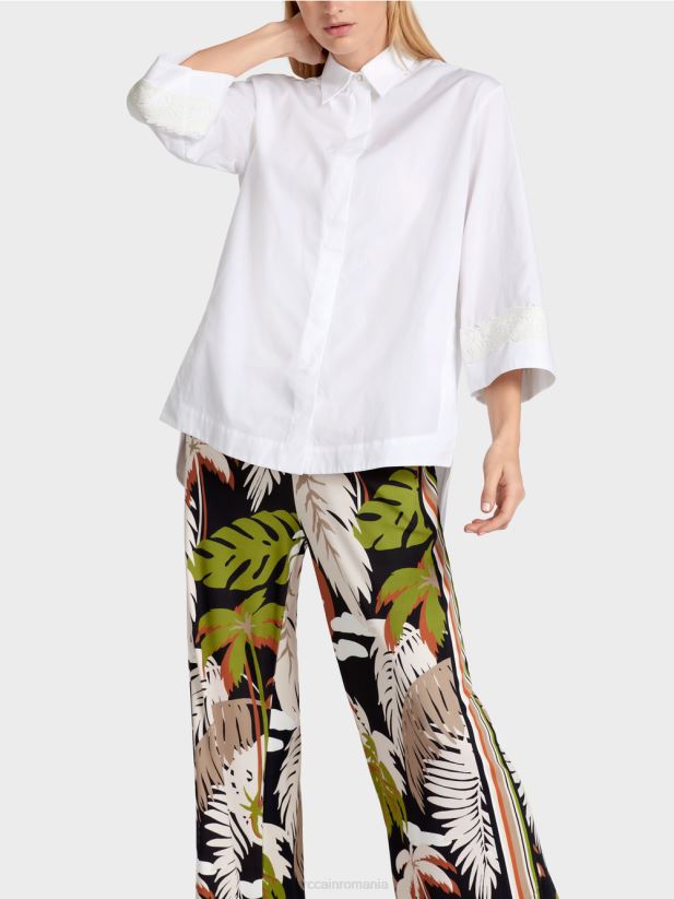 bluză în formă de a Marc Cain alb îmbrăcăminte 4826HH952