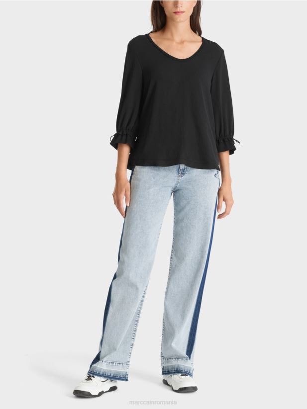 bluză în formă de a Marc Cain negru îmbrăcăminte 4826HH871