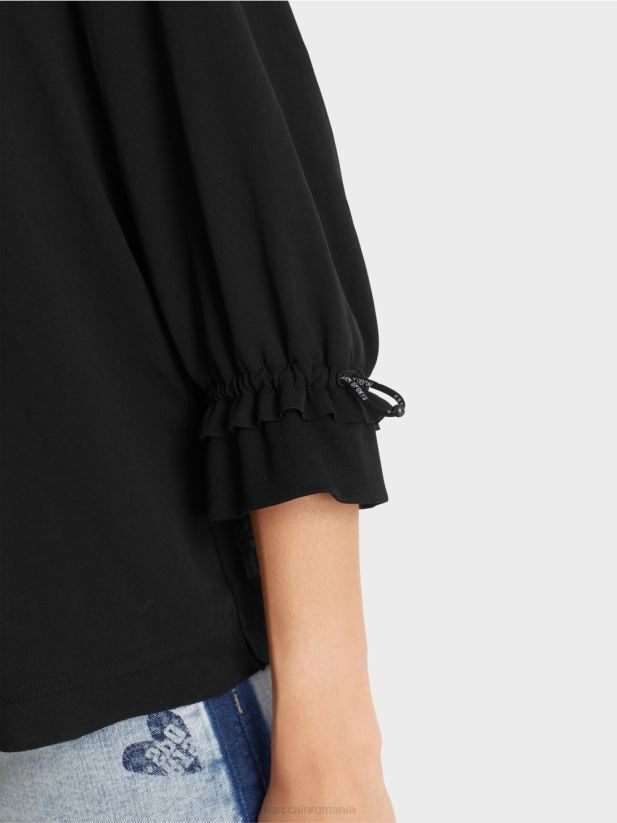 bluză în formă de a Marc Cain negru îmbrăcăminte 4826HH871