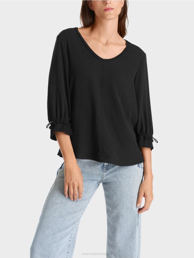 bluză în formă de a Marc Cain negru îmbrăcăminte 4826HH871