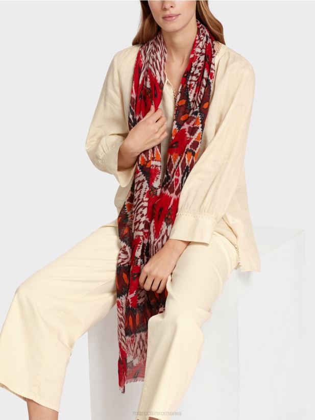 bluză în ramie (iarbă de porțelan) Marc Cain cremă îmbrăcăminte 4826HH916