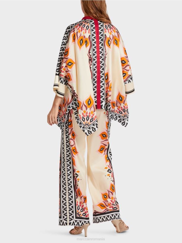 bluză în stil poncho Marc Cain rosu intens îmbrăcăminte 4826HH914