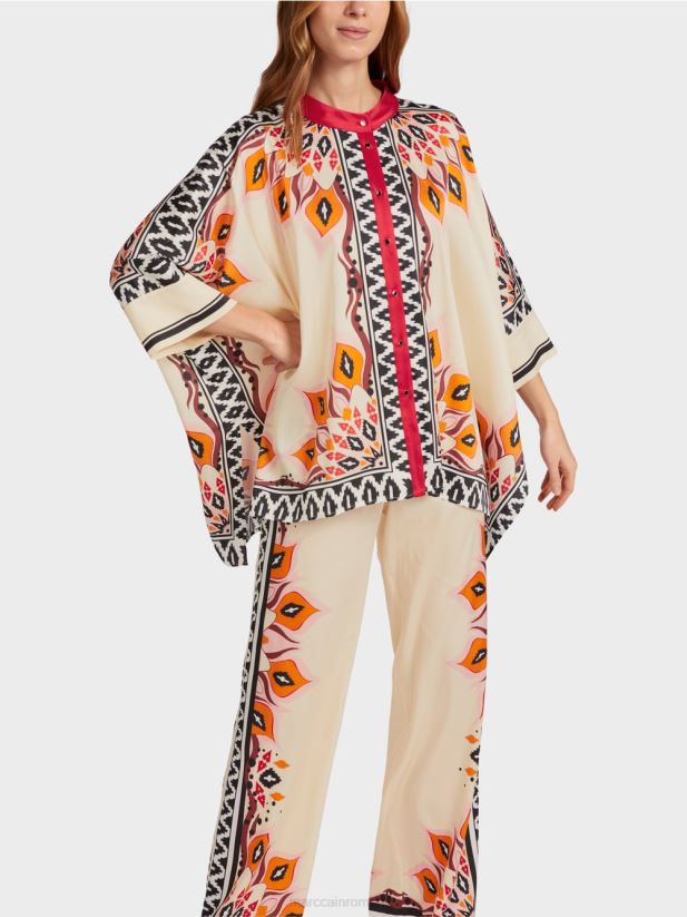 bluză în stil poncho Marc Cain rosu intens îmbrăcăminte 4826HH914