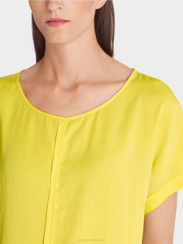 bluză puristă „regândește împreună”. Marc Cain lămâie moale îmbrăcăminte 4826HH881