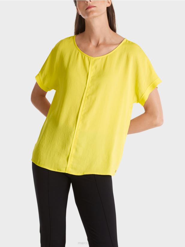 bluză puristă „regândește împreună”. Marc Cain lămâie moale îmbrăcăminte 4826HH881