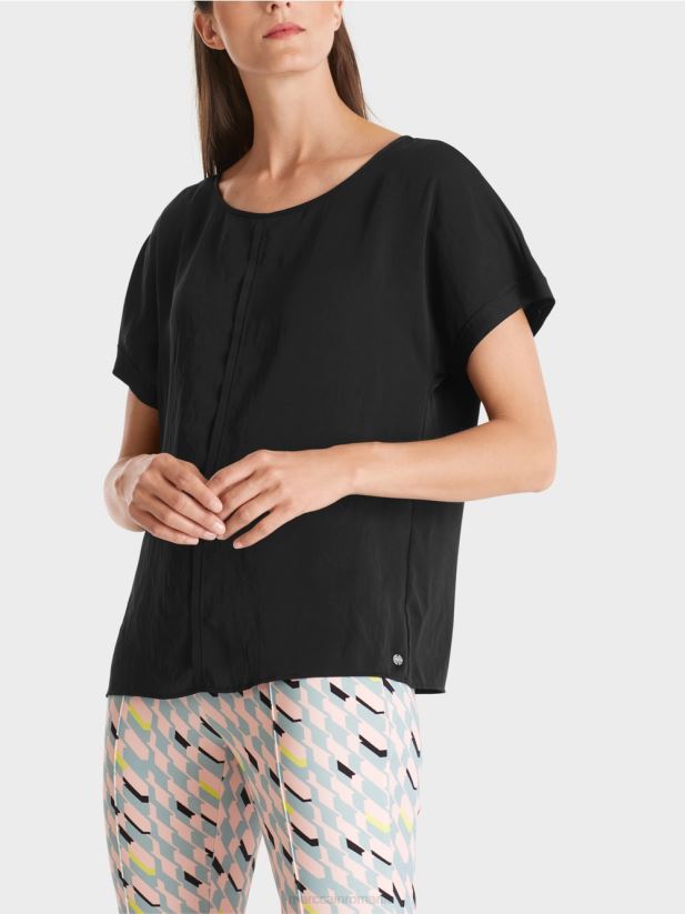 bluză puristă „regândește împreună”. Marc Cain negru îmbrăcăminte 4826HH887