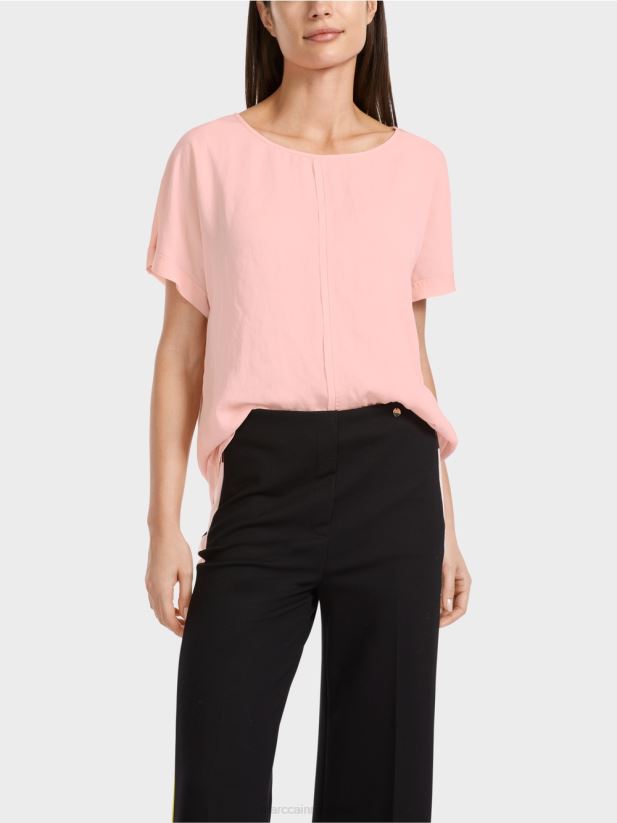 bluză puristă „regândește împreună”. Marc Cain roz pudra moale îmbrăcăminte 4826HH885