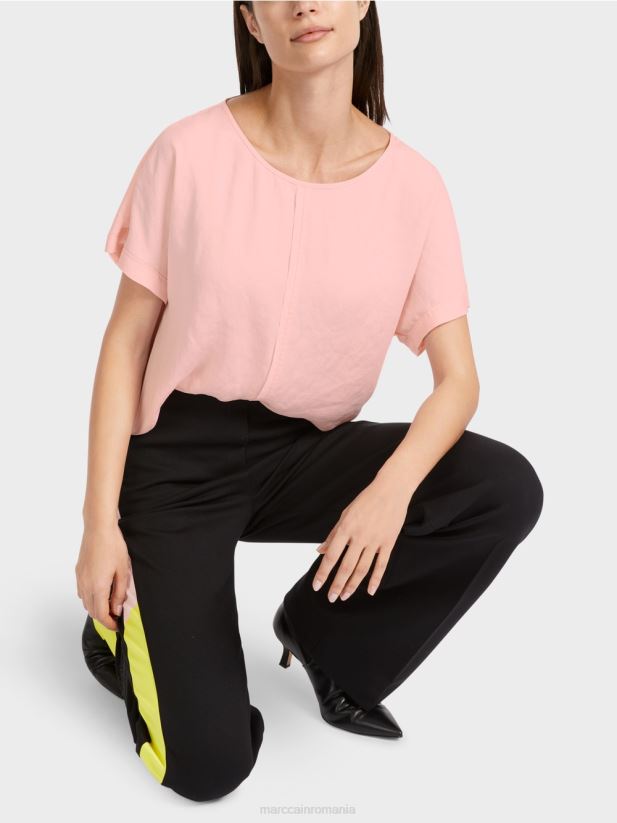 bluză puristă „regândește împreună”. Marc Cain roz pudra moale îmbrăcăminte 4826HH885