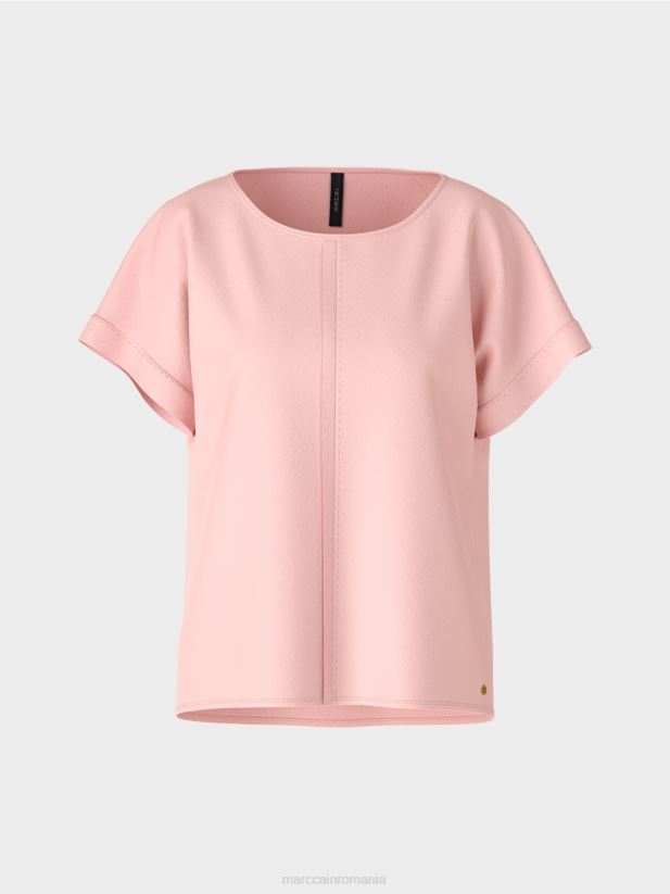 bluză puristă „regândește împreună”. Marc Cain roz pudra moale îmbrăcăminte 4826HH885