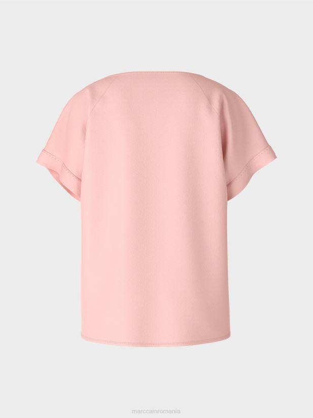 bluză puristă „regândește împreună”. Marc Cain roz pudra moale îmbrăcăminte 4826HH885