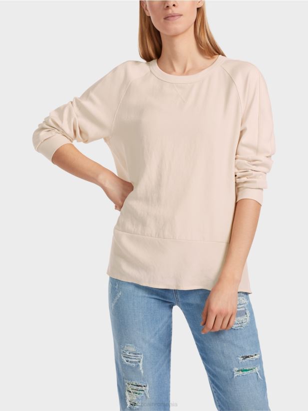 bluză raglan cu amestec de materiale Marc Cain floare de migdal îmbrăcăminte 4826HH835