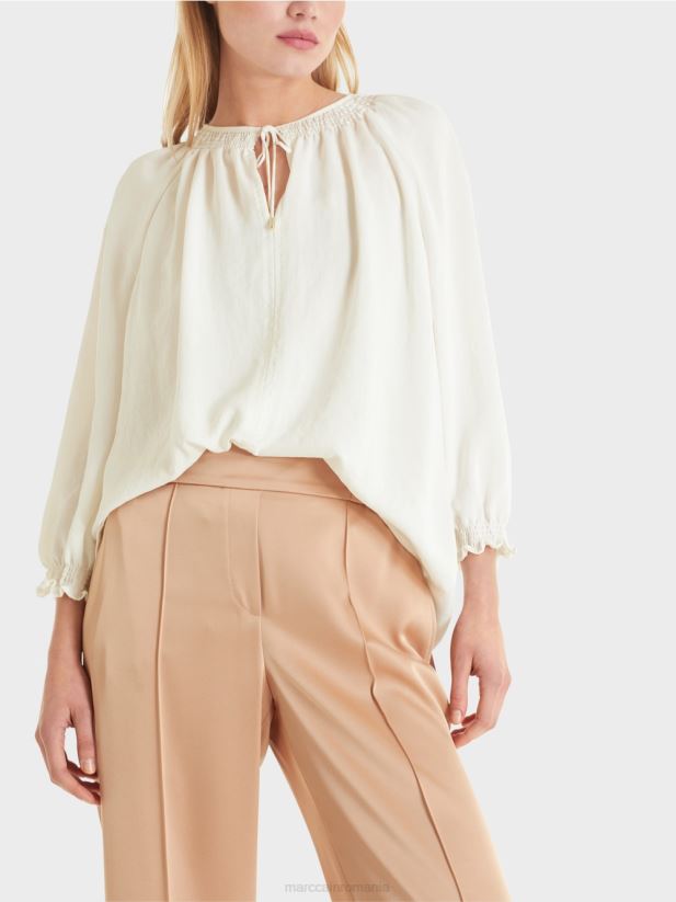 bluză „regândește împreună” Marc Cain aproape alb îmbrăcăminte 4826HH898