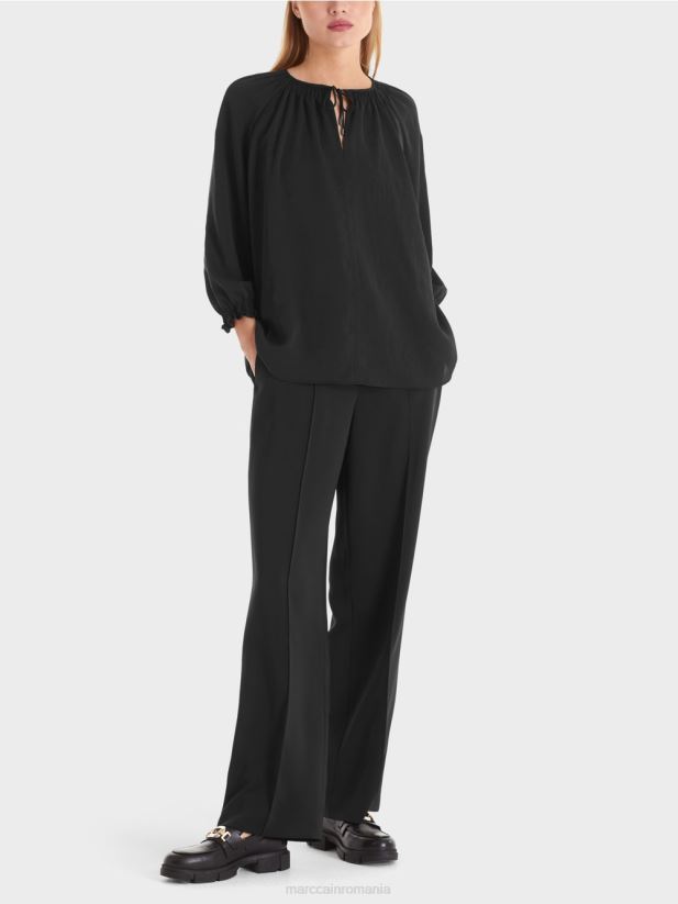 bluză „regândește împreună” Marc Cain negru îmbrăcăminte 4826HH900