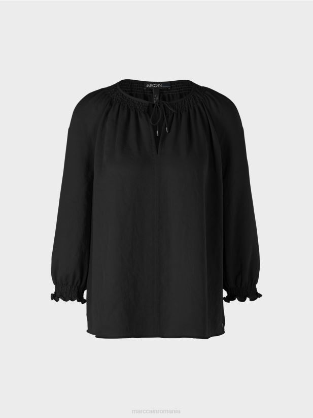 bluză „regândește împreună” Marc Cain negru îmbrăcăminte 4826HH900