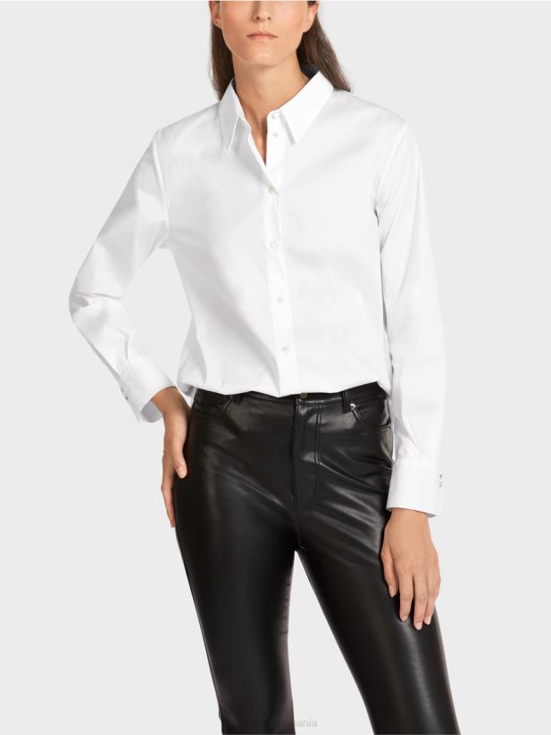 bluză supradimensionată în stil cămașă Marc Cain alb îmbrăcăminte 4826HH987