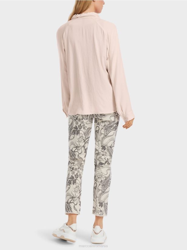 bluză uni kimono Marc Cain floare de migdal îmbrăcăminte 4826HH839