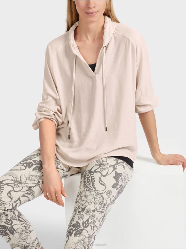 bluză uni kimono Marc Cain floare de migdal îmbrăcăminte 4826HH839