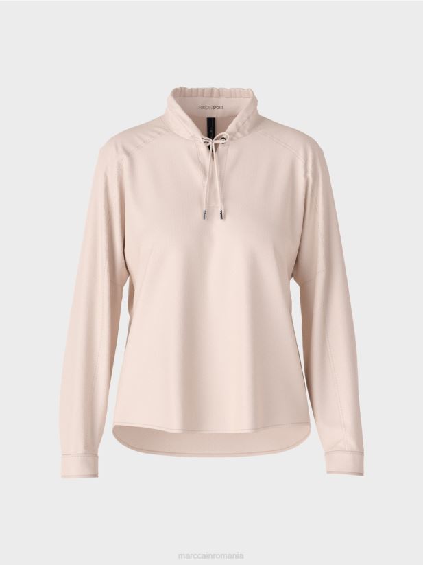 bluză uni kimono Marc Cain floare de migdal îmbrăcăminte 4826HH839