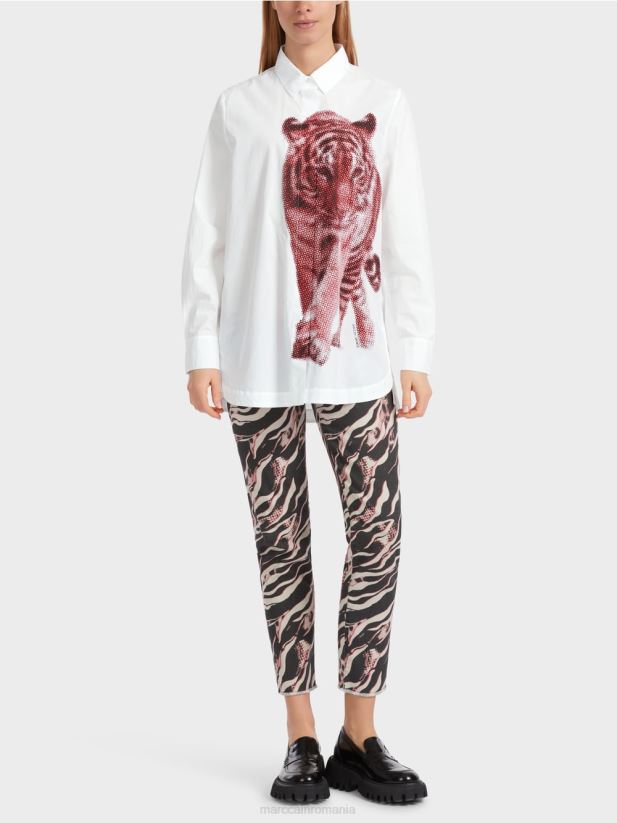 bluza cămașă „rethink together”. Marc Cain campari îmbrăcăminte 4826HH848