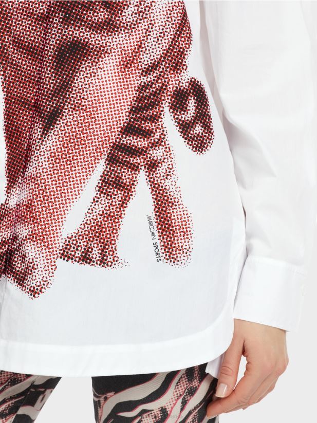 bluza cămașă „rethink together”. Marc Cain campari îmbrăcăminte 4826HH848