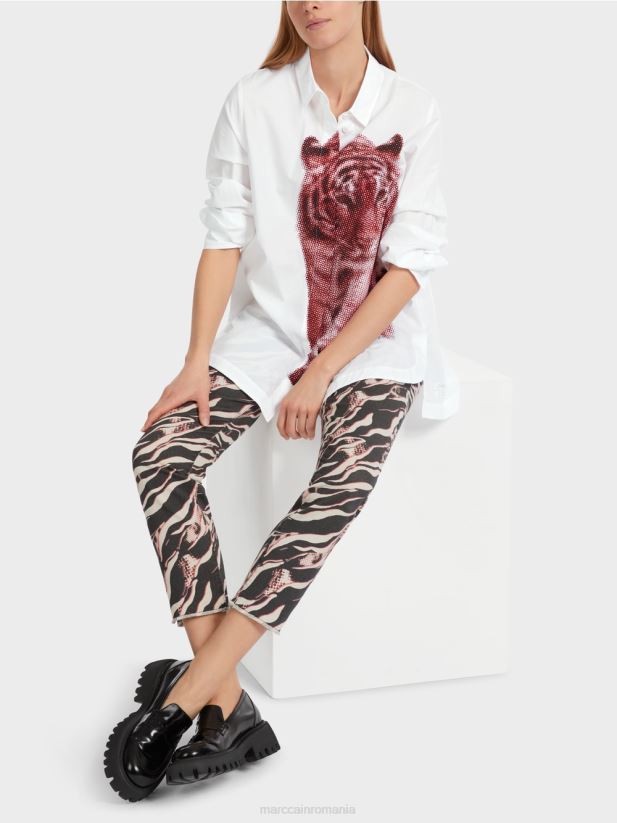 bluza cămașă „rethink together”. Marc Cain campari îmbrăcăminte 4826HH848