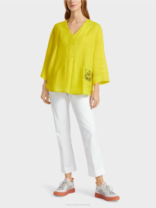 bluza cu aplicatie "apres beach". Marc Cain var usor îmbrăcăminte 4826HH934