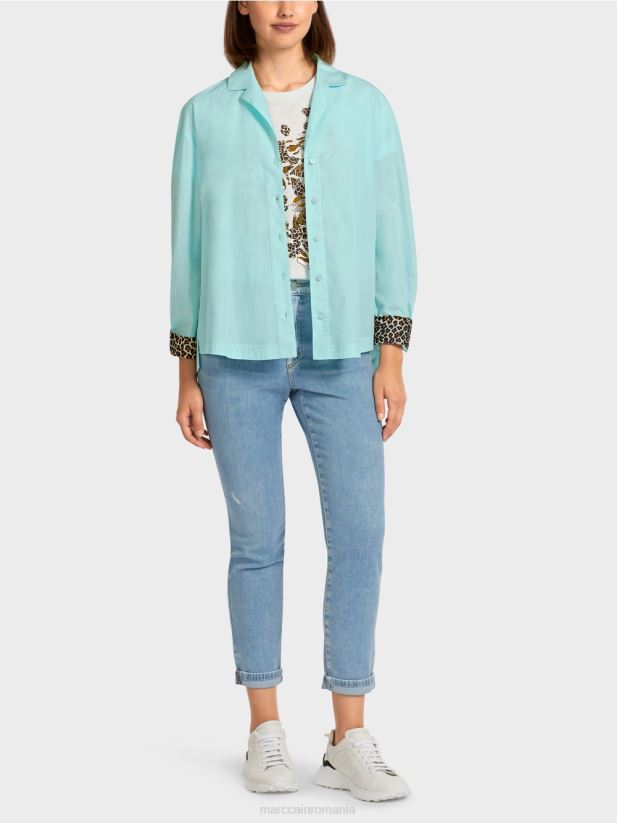 bluza feminina „rethink together”. Marc Cain luminator moale îmbrăcăminte 4826HH978