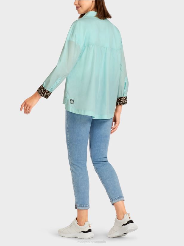 bluza feminina „rethink together”. Marc Cain luminator moale îmbrăcăminte 4826HH978