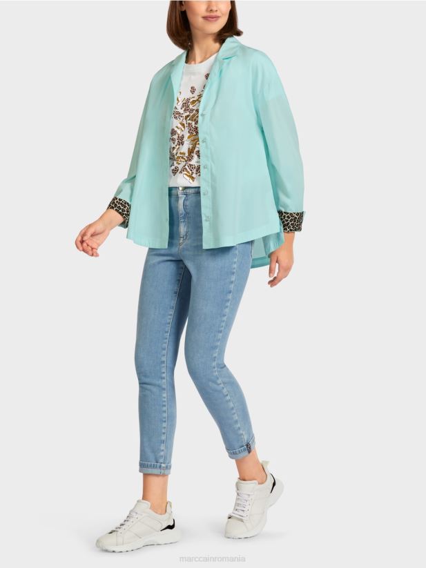 bluza feminina „rethink together”. Marc Cain luminator moale îmbrăcăminte 4826HH978