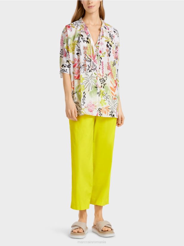 bluza imprimata cu model floral Marc Cain var usor îmbrăcăminte 4826HH937