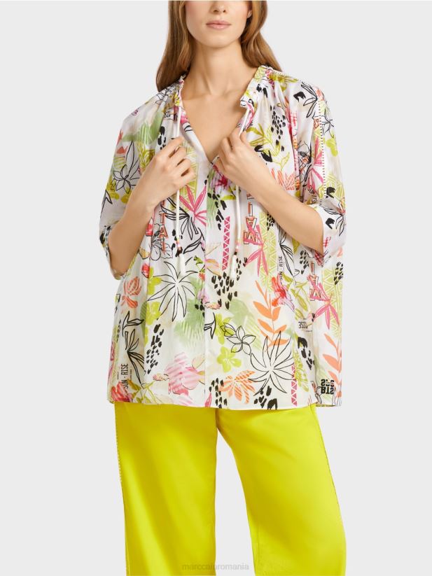 bluza imprimata cu model floral Marc Cain var usor îmbrăcăminte 4826HH937