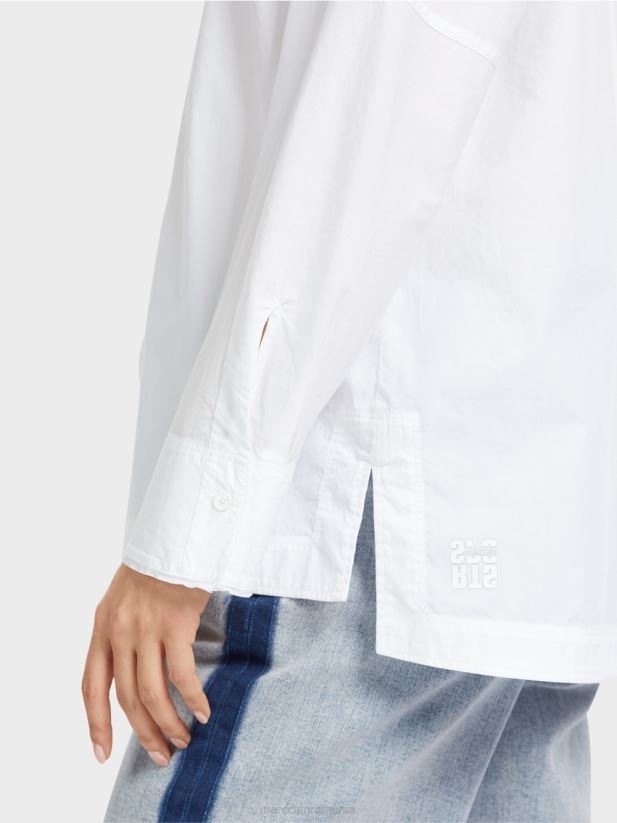 bluza kimono „regândiți împreună”. Marc Cain alb îmbrăcăminte 4826HH868