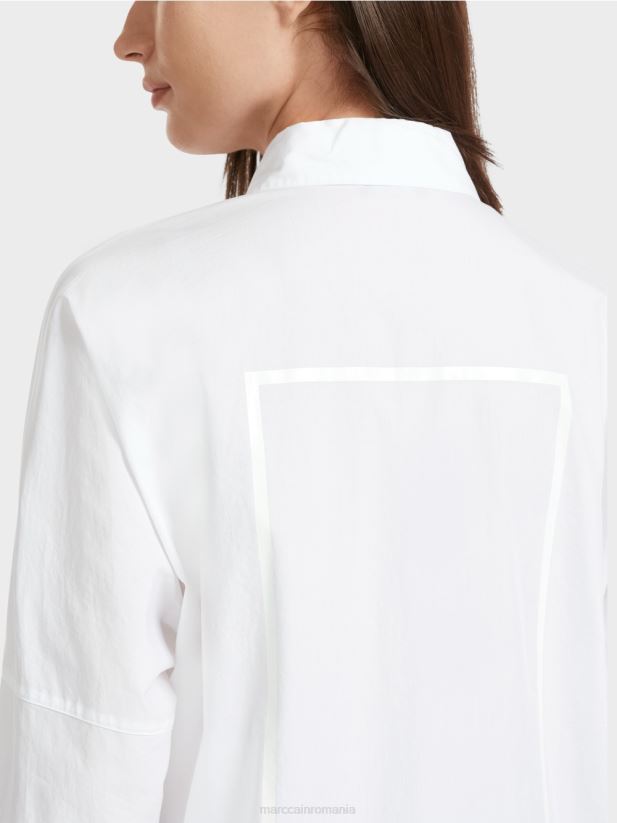 bluza kimono „regândiți împreună”. Marc Cain alb îmbrăcăminte 4826HH868