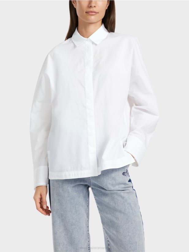 bluza kimono „regândiți împreună”. Marc Cain alb îmbrăcăminte 4826HH868