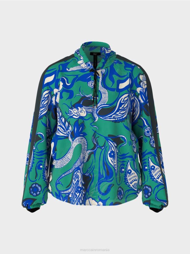 bluza raglan „rethink together”. Marc Cain smalț îmbrăcăminte 4826HH836