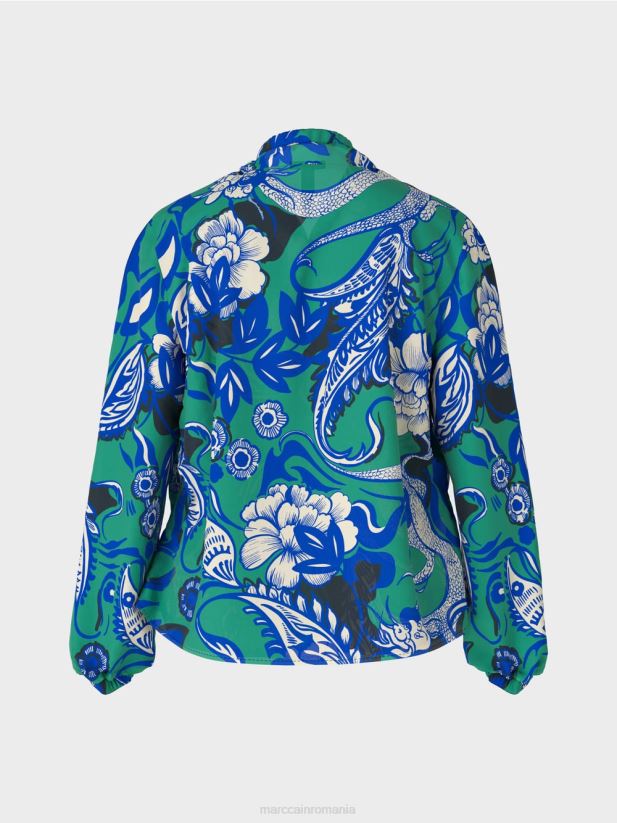 bluza raglan „rethink together”. Marc Cain smalț îmbrăcăminte 4826HH836