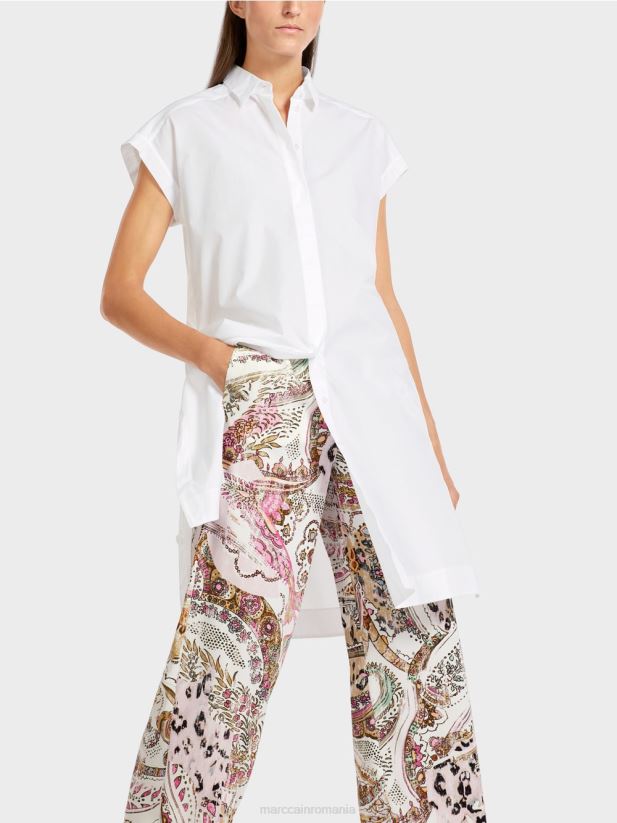 bluza „regândiți împreună”. Marc Cain alb îmbrăcăminte 4826HH956