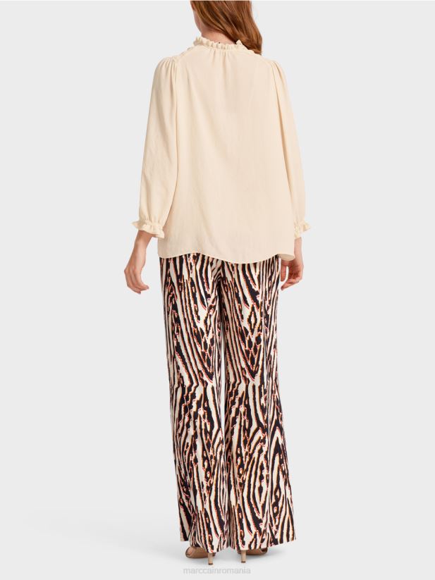 bluza „regândiți împreună”. Marc Cain cremă îmbrăcăminte 4826HH912