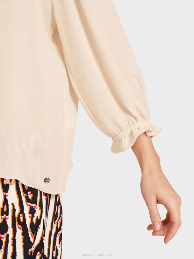 bluza „regândiți împreună”. Marc Cain cremă îmbrăcăminte 4826HH912